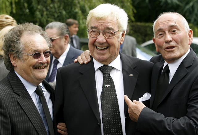 From left, Bobby Ball, Frank Carson and Tommy Cannon