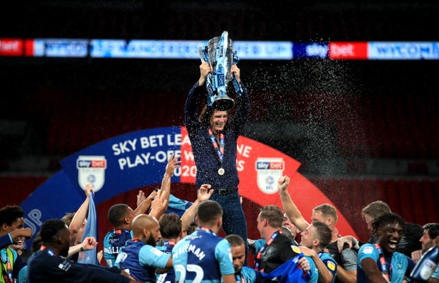 Gareth Ainsworth led Wanderers to the Championship last year (Adam Davy/PA)