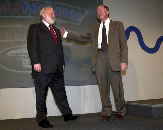 Independent candidate Ken Livingstone beat official Labour candidate Frank Dobson to win the mayoral election (Stefan Rousseau/PA)