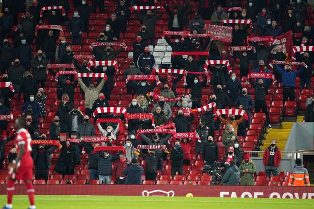 Liverpool fans were back