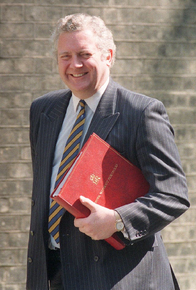 Jeremy Hanley arriving at 10 Downing Street for a Cabinet meeting in the 1990s