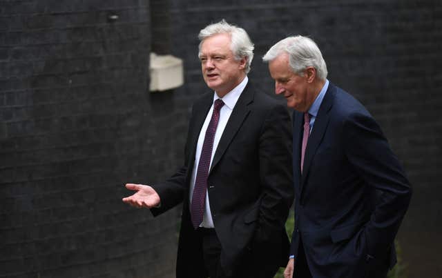 The draft agreement on withdrawal and transition was reached by Mr Barnier and Brexit Secretary David Davis earlier this week (Stefan Rousseau/PA)