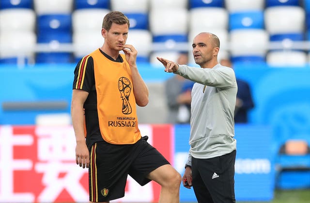 Jan Vertonghen, left, helped Belgium and boss Roberto Martinez to third place at the World Cup