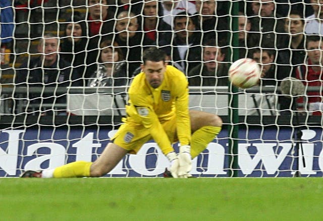 Scott Carson was the England goalkeeper left red-faced in the 3-2 loss as he allowed Niko Kranjcar's soft shot to beat him.