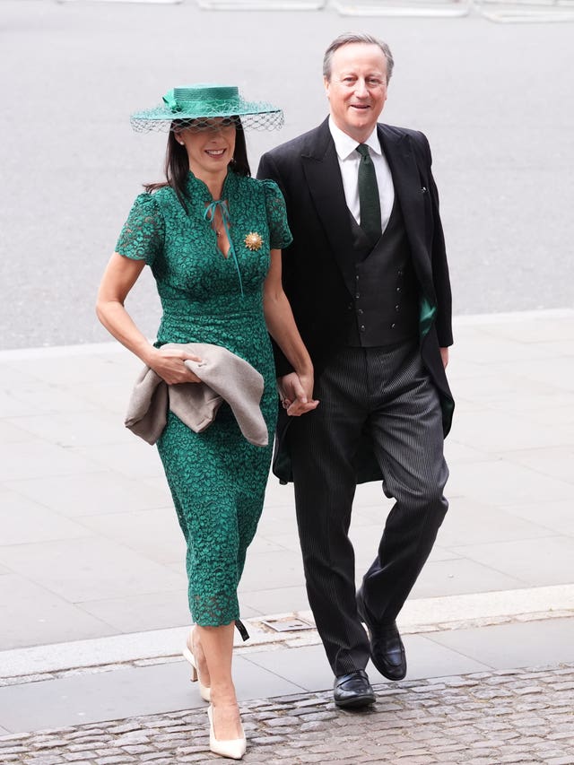 Lord Cameron and his wife Samantha