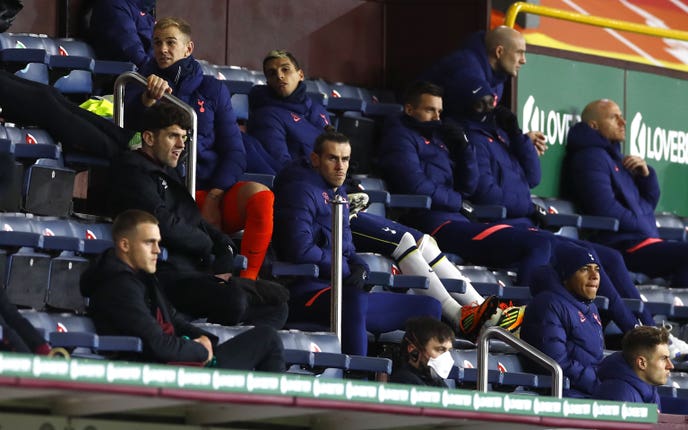 Gareth Bale did not get on at Turf Moor