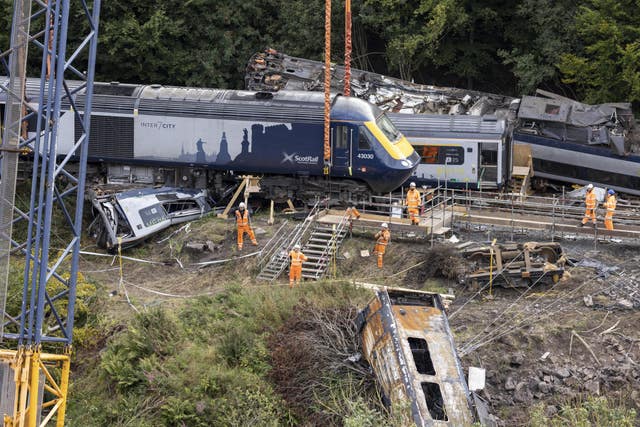 Train derailed at Stonehaven