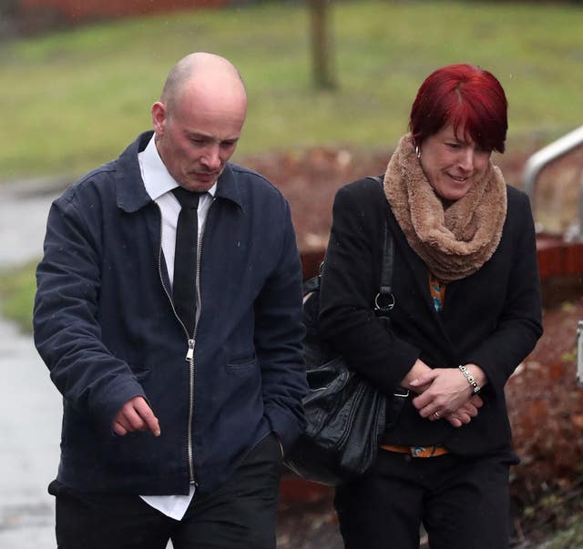 Tracy Lewis and Tony Benton, the sister and twin brother of Sean Benton (Steve Parsons/PA)