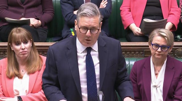 Prime Minister Sir Keir Starmer in the Commons