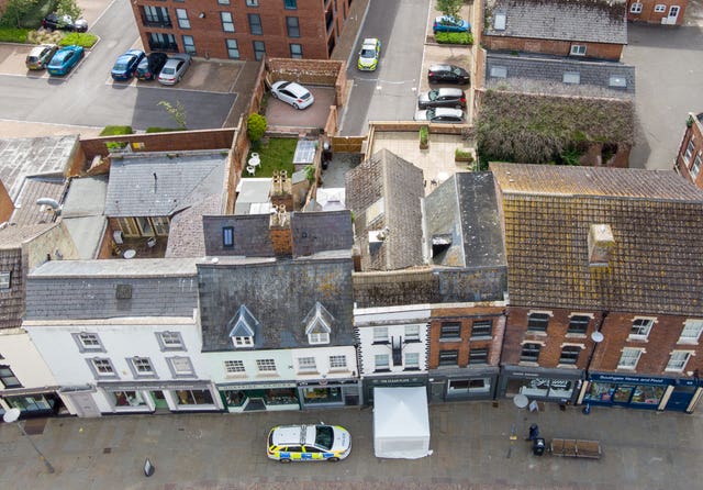 Police activity at The Clean Plate cafe in Southgate Street, Gloucester