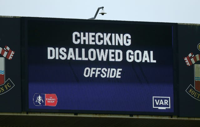 Tottenham had a goal disallowed by VAR at Southampton