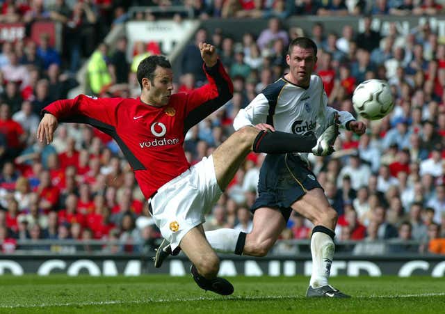 United overpowered Liverpool in a 4-0 rout in 2002-03 with Ryan Giggs scoring his side's third goal as Ruud Van Nistelrooy scored twice