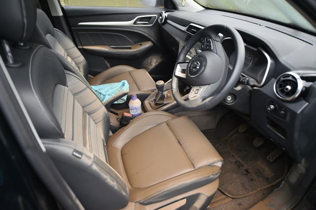 Miss Cox's new car floated away from flooding hit her home in Nantgarw (Ben Birchall/PA)