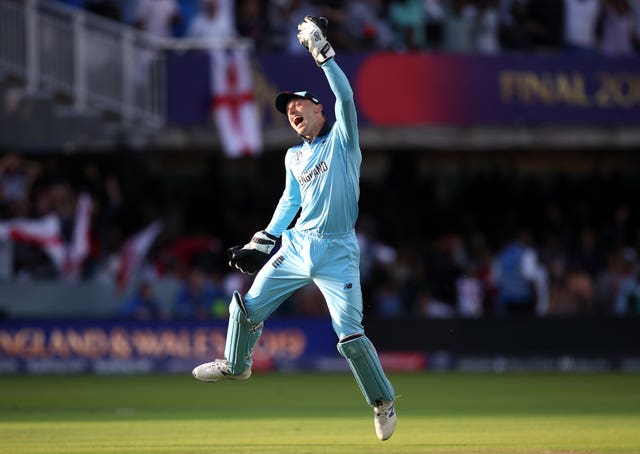 Jos Buttler jumps for joy at Lord's