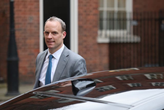 Dominic Raab in Downing Street