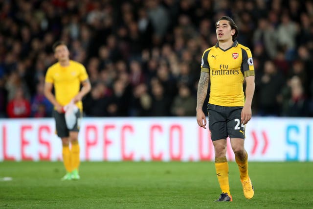 Hector Bellerin was targeted by Arsenal supporters following a defeat at Crystal Palace in 2017.