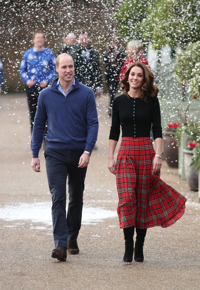 Duke and Duchess of Cambridge host Christmas party for RAF families