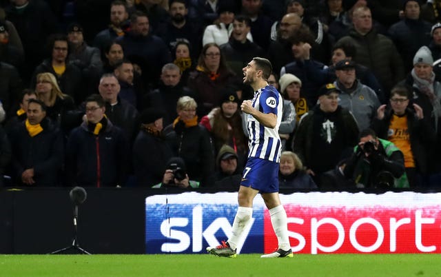 Neal Maupay's goal got Brighton back on level terms 