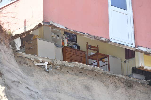 Coastal erosion in Norfolk