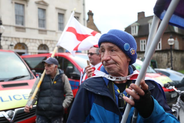 Brexit protesters