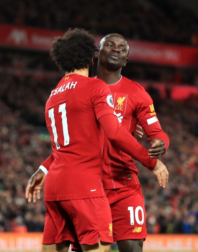 Mohamed Salah, left, and Sadio Mane were both on the scoresheet against Sheffield United