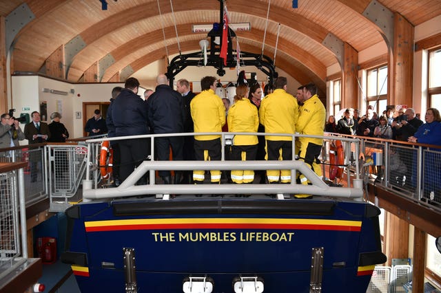 The RNLI Mumbles lifeboat