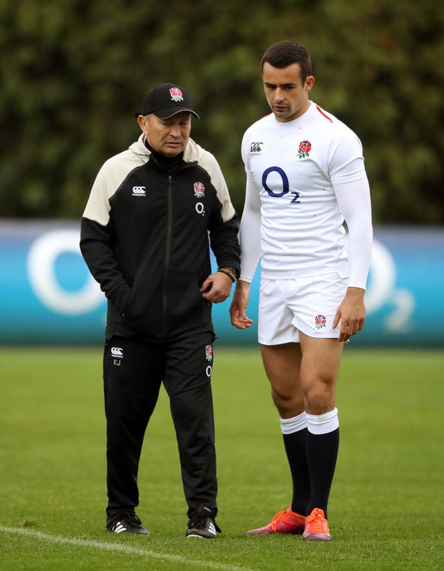 Alex Lozowski (right) was replaced at half-time by Eddie Jones (left)