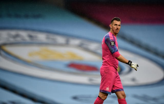 Newcastle goalkeeper Martin Dubravka was powerless to stop City running away with it 