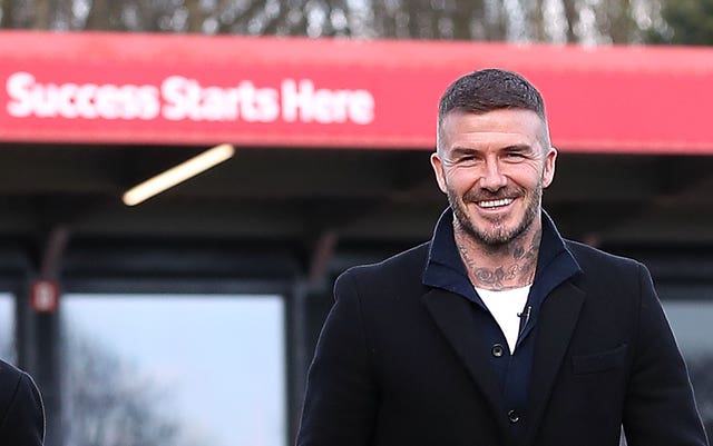 Beckham watched on as Salford were beaten 3-1 (Martin Rickett/PA)