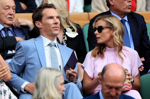 Sherlock actor Benedict Cumberbatch and singer Katherine Jenkins were also in the house