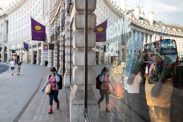 Shoppers on Regent Street, in London, part of the Crown Estate's portfolio. Dominic Lipinski/PA Wire