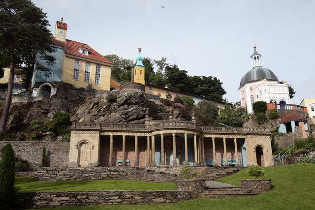 There are calls for a 'lockdown' to stop tourists visiting places like Portmeirion in North Wales (Yui Mok/PA).