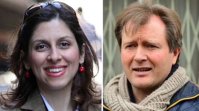 Mrs Zaghari-Ratcliffe and her husband Richard Ratcliffe