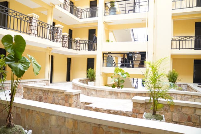 A view of Hope House, a hostel in Nyabugogo, the Gasabo district of the capital city Kigali, in Rwanda (Flora Thompson/PA)