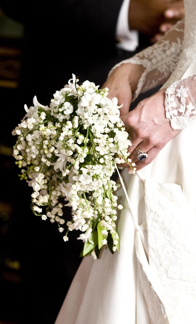 The Duchess of Cambridge's wedding bouquet (Ian West/PA)