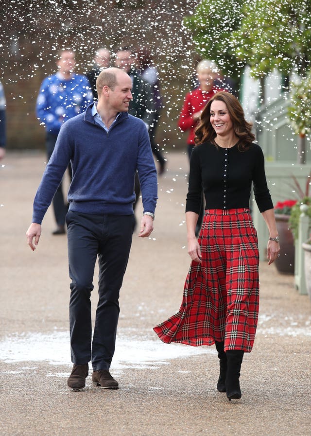 Duke and Duchess of Cambridge host Christmas party for RAF families