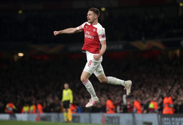 Aaron Ramsey opened the scoring as Arsenal beat Napoli 2-0 at the Emirates Stadium last week. 