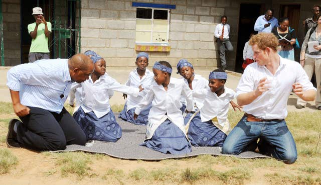 Prince Harry visits Africa