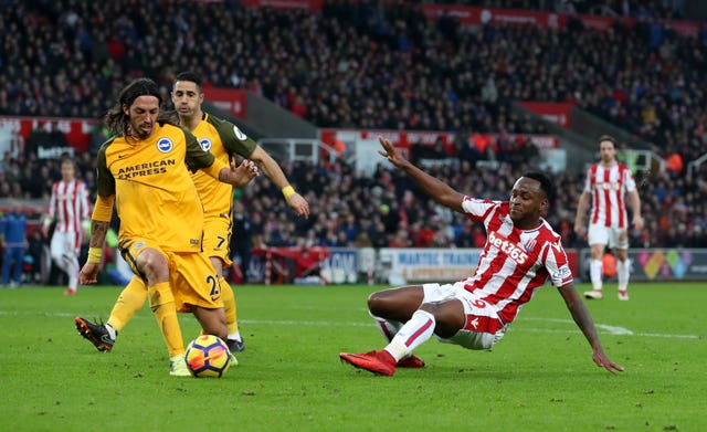 Saido Berahino, pictured right, was introduced at the break