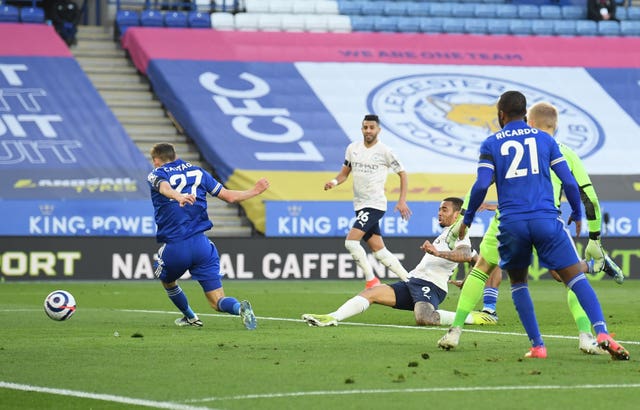 Gabriel Jesus slides in the second 