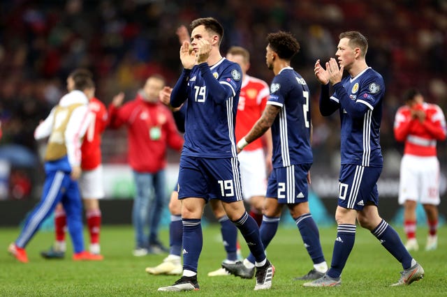 Scotland were heavily beaten in Russia