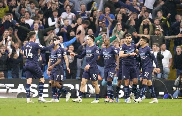 Manchester City ran out 4-0 winners over Leeds (