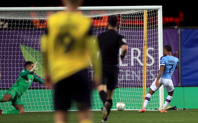 Raheem Sterling was at the double against Oxford