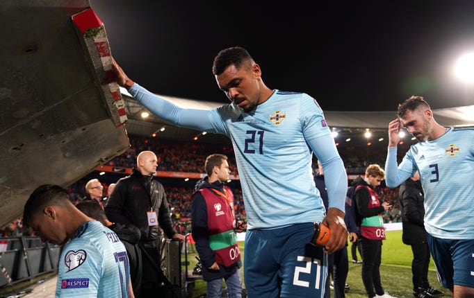 Josh Magennis fired Northern Ireland ahead but the night ended in defeat
