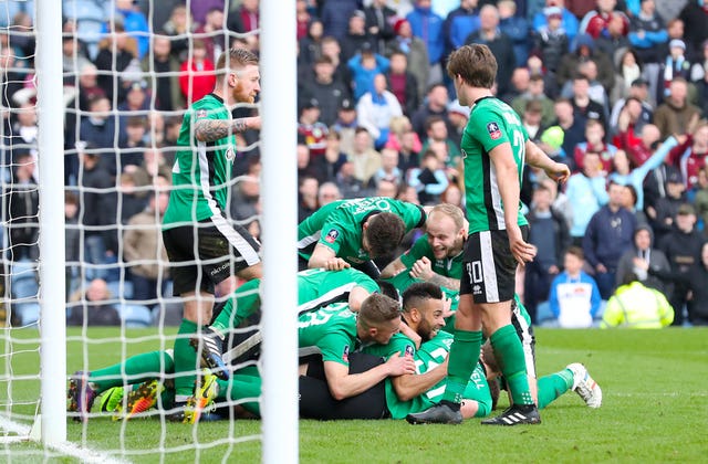 Lincoln City's Sean Raggett knocked out Burnley