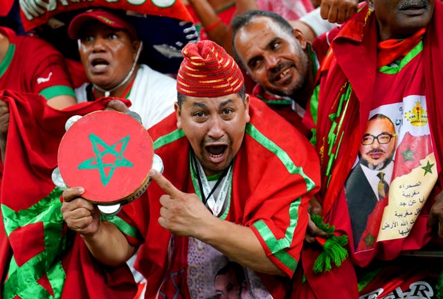 Morocco have been well supported in Qatar