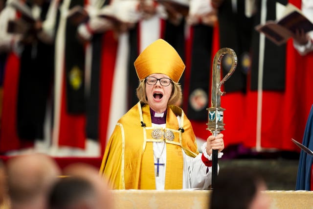 Archbishop of Canterbury Dame Sarah Mullally (Jordan Pettitt/PA)