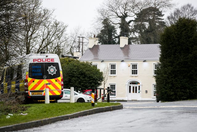 The scene of the incident in Cookstown, Co Tyrone 