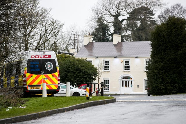 The scene of the incident in Cookstown, Co Tyrone
