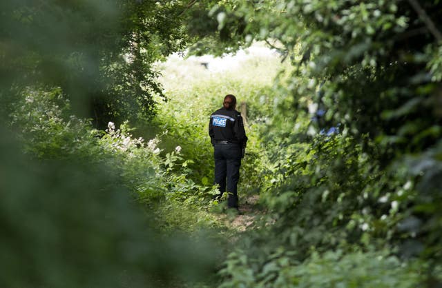Thames Valley Police officers at the scene of the shooting (Steve Parsons/PA Wire)